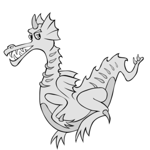 dragon wearing next colour belt